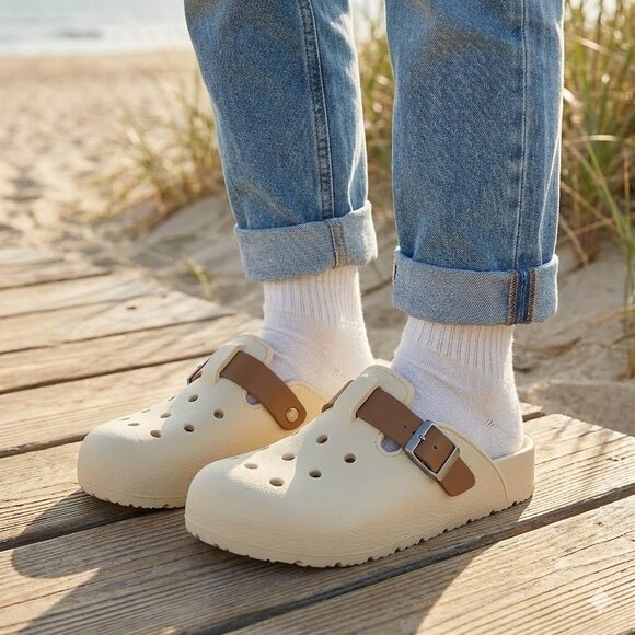 Unisex Comfort EVA Clogs with Adjustable Buckle Strap ~Birkenstock style - Picture 4 of 5